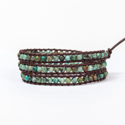 African Turquoise 3 wrap